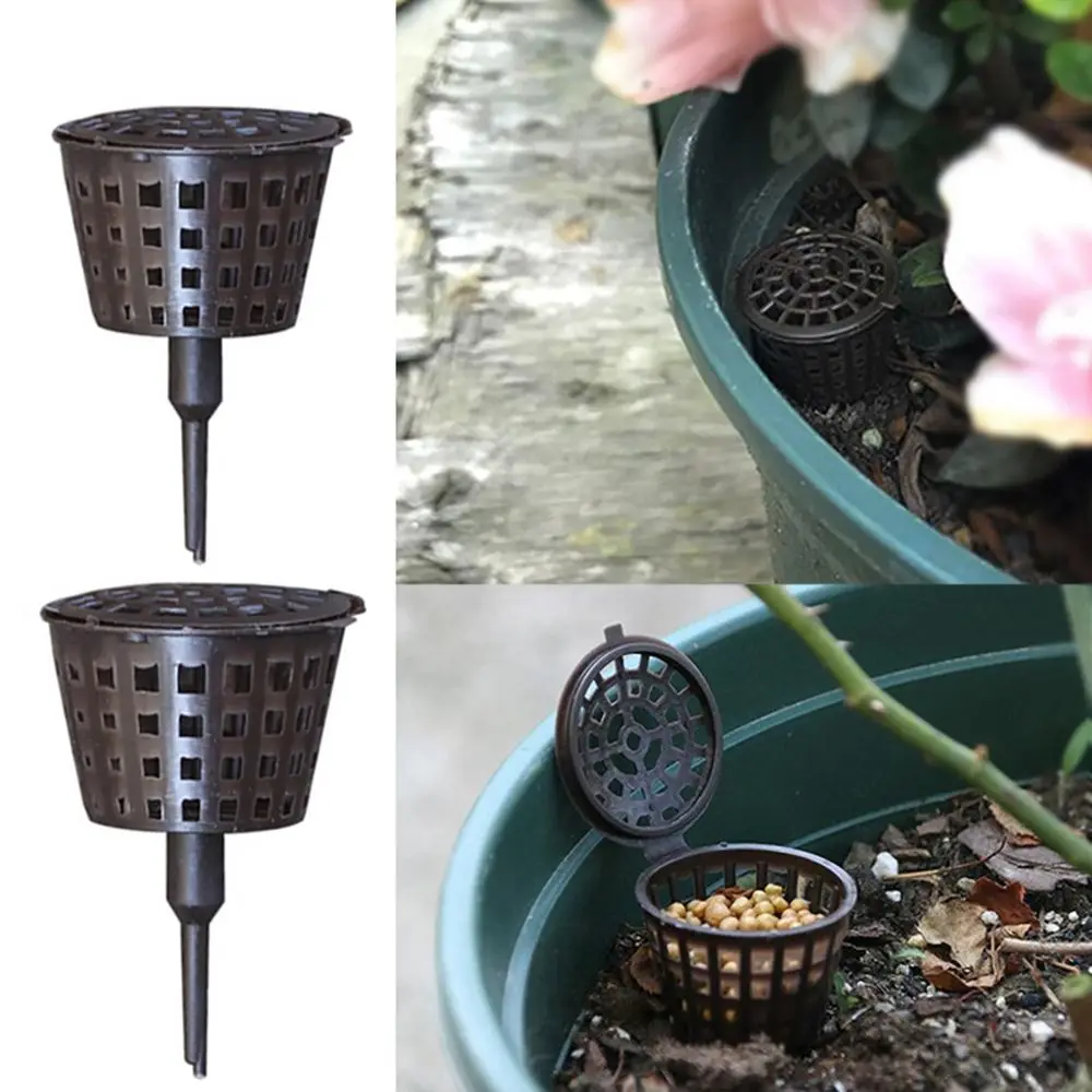 20Pcs Plastic Flip Cover Gardening Tools Plant Growth Nursery Pots Fertilizer Box Fertilizer Cover