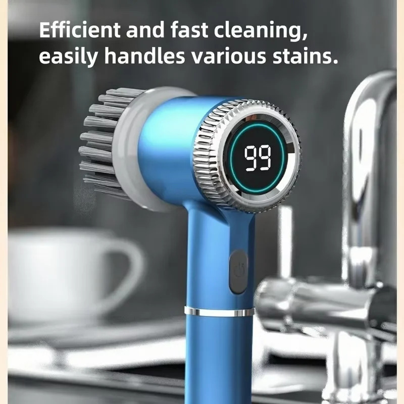Multi Functional Handheld Wireless Charging Brush, Kitchen Cleaning Brush, Dishwasher Brush, Shoe Washing Brush