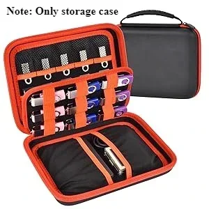 (Case Only) USB Flash Drive Case - Thumb Drive Holder Organizer, Memory Card SD SDXC SDHC Card Storage Bag