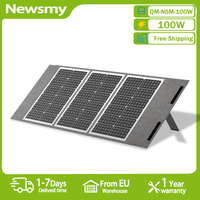Newsmy QM-NSM-100W 100W Portable Foldable Solar Panel 24.3% Energy Conversion Rate outdoor Waterproof Emergency power solar pane