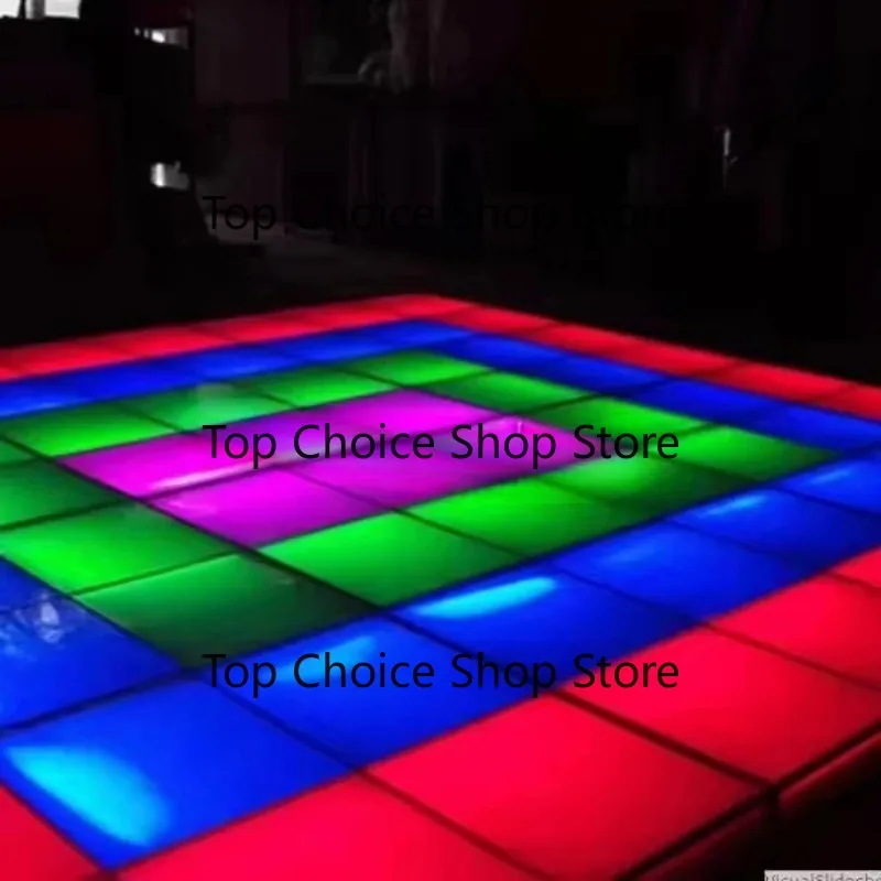 LGT Portabl-e 1 * 1M DMX RGB Light Emitting Diode Dance Floor, White Acrylic, Suitable for DJ Nightclubs and Bars