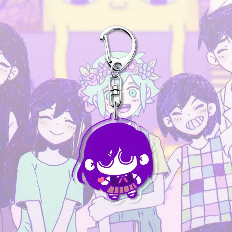لعبة أوموري ماري كيل أوبري هنري هيرو باسل صني تأثيري المفاتيح Kawaii الاكريليك كيرينغ مفتاح سلسلة حقيبة حلية الديكور الدعامة