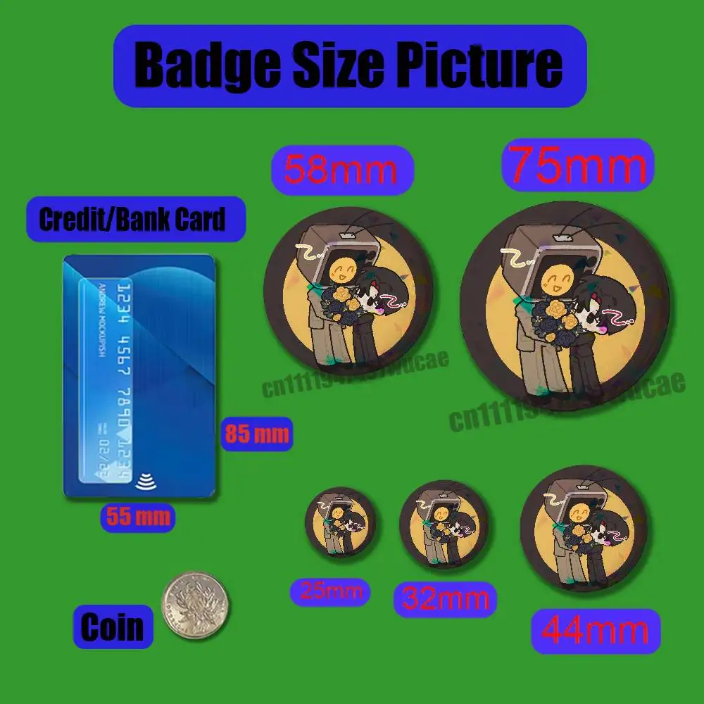 DIY Pin Insignia Emblem Round Gift Cosplay Laser Film Case For Kim Soleum GSGW Badge Cover 58mm 32mm 25mm 75mm 44mm