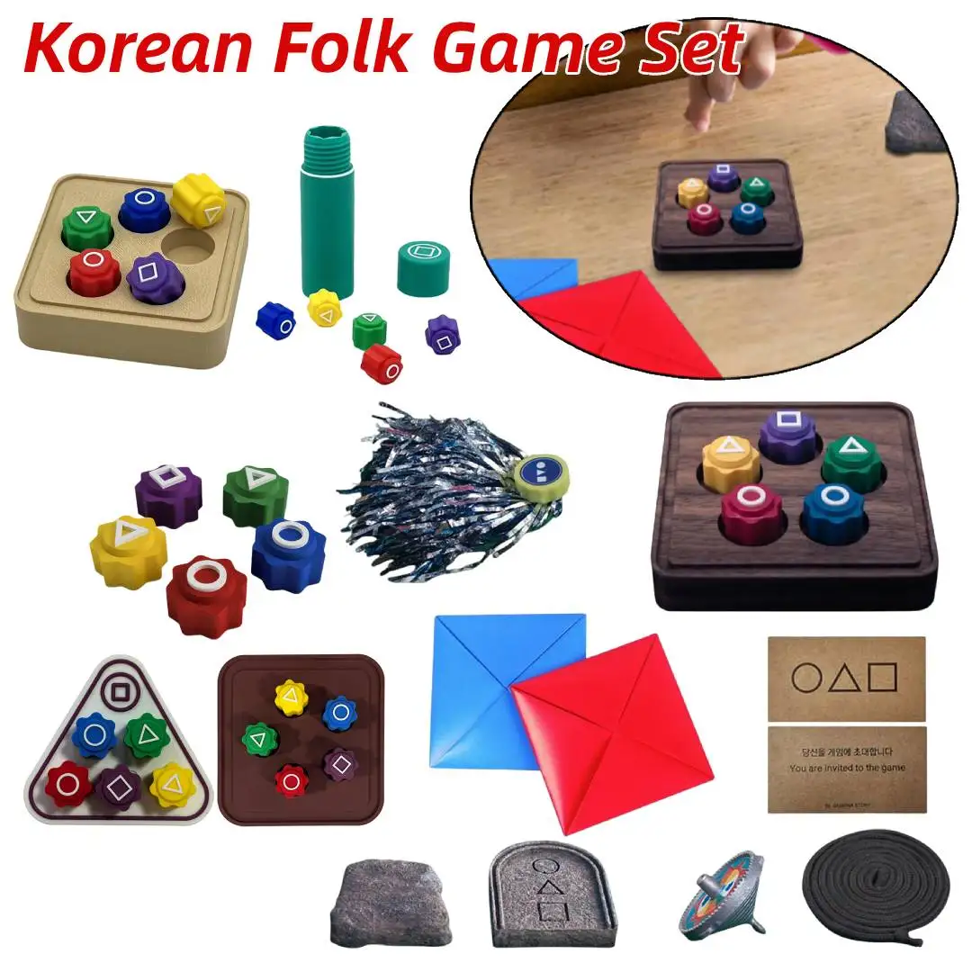 Korea Traditional Play Game Gonggi Jack Stone Pebbles Set Exercise Colorful Fun Stress Relief Toy Korean Traditional Family Game