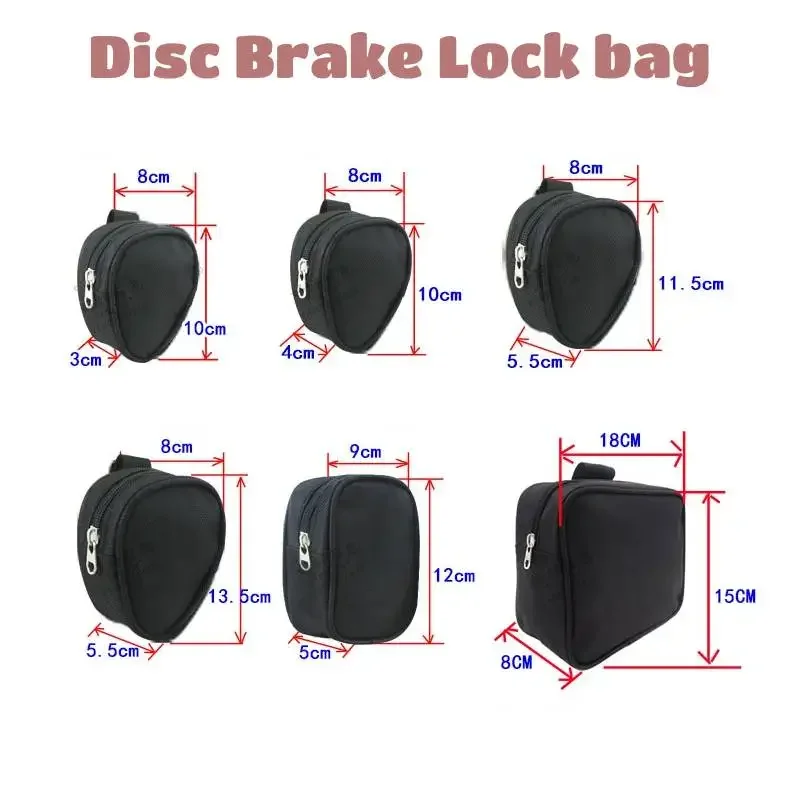 Outdoor Hanging Bag Wear-resistant Disc Brake Lock, Motorcycle and Bike Accessories 599