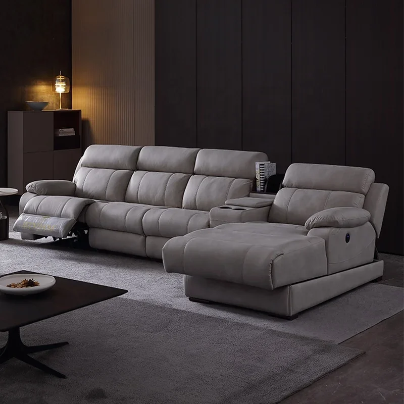 High Quality Living Room Furniture Modern Recliner Sectional Sofa Set