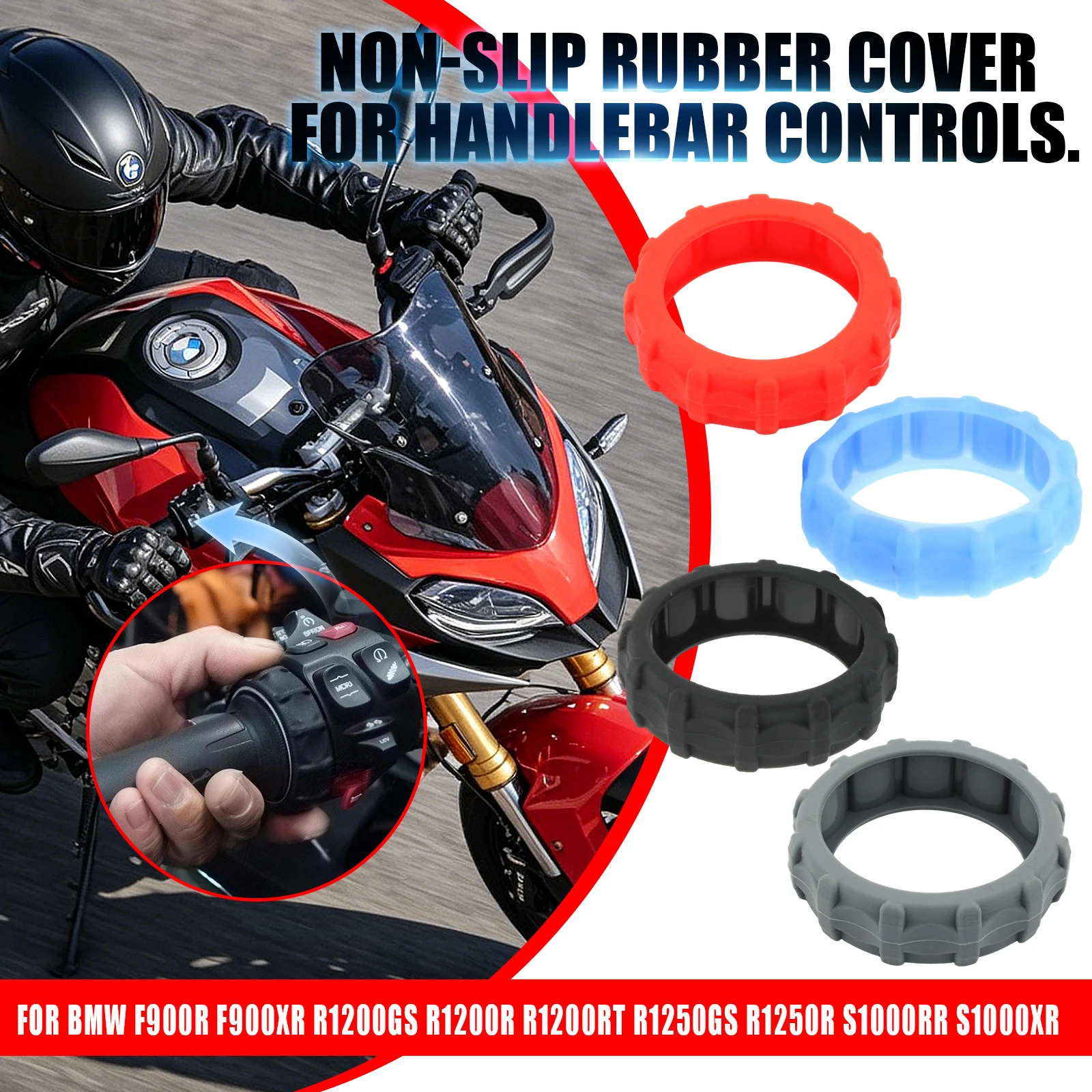 Motorcycle Multi Controller Protector Rubber Cover For Handle BMW F750GS R1250GS R1200GS R1300GS S1000RR F900GS R1200RT G310