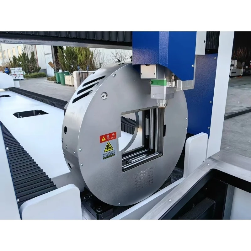 3kW High Precision Automatic Stainless Steel Tube Cutter Cypcut Control PLS AI Channel Steel 6m Long Pipes Metal Cutter Machine