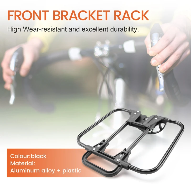 Upgrade Folding Bike S-Bag C-Bag Alloy Front Rack Schoolbag Rack Backpack Rack Row Skeleton Basket For Brompton Parts