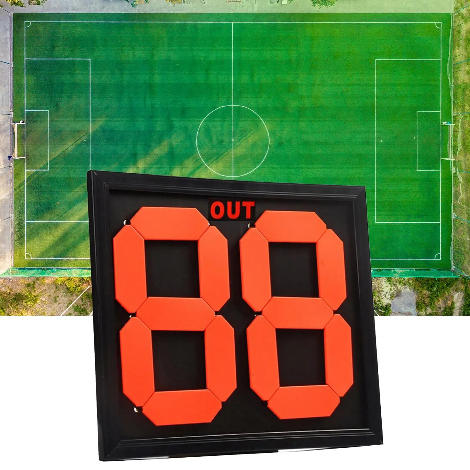 Portable Football Soccer Manual Substitution Board Card Bright Color Number