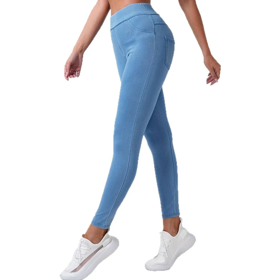 

Denim Pant Women Mom Jeans Long Pencil Pants Slim Fit High Waist Yoga Trousers Sheath Y2k Streetwear Elegant Leggings Capris