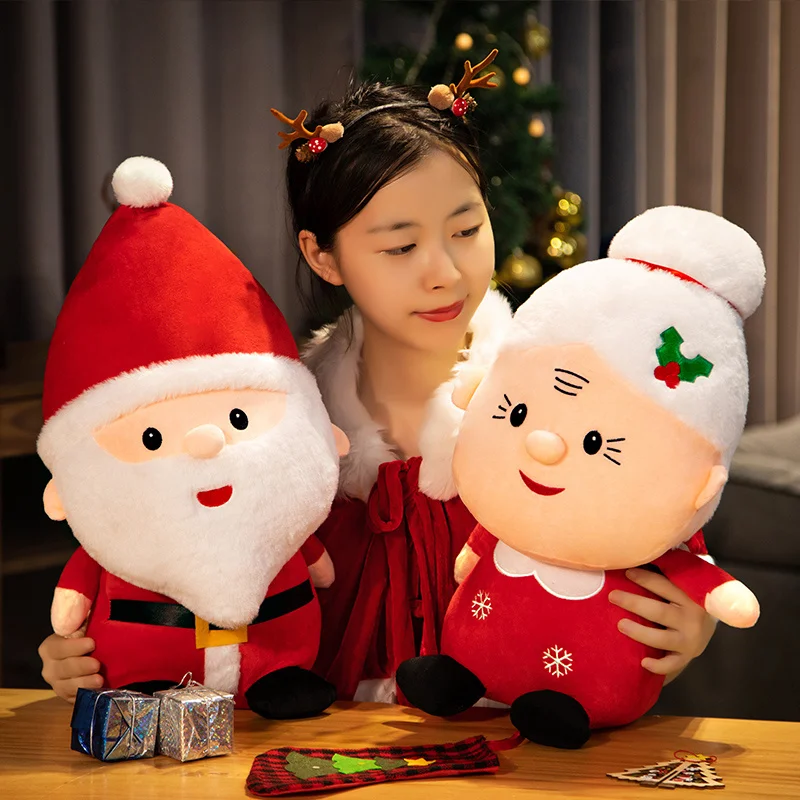 23-50 ซม.น่ารักSanta Claus Snowman Elk Granny Plushของเล่นตกแต่งคริสต์มาสตุ๊กตาตุ๊กตาSoftสําหรับเด็กทารกของขวัญ