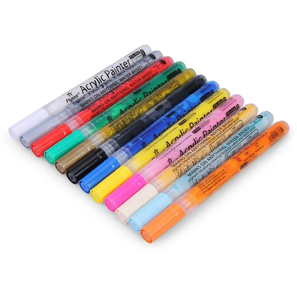 Bright Color Sunscreen Covering Power Ink Pen Golf Club Pen Acrylic Painter Color Changing Pen