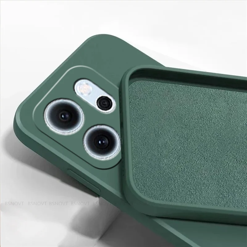 For Reno 14F Case Cover OPPO Reno 14F Capas New Shockproof Phone Bumper Back Soft TPU Original Liquid Silicone Fundas Reno 14F