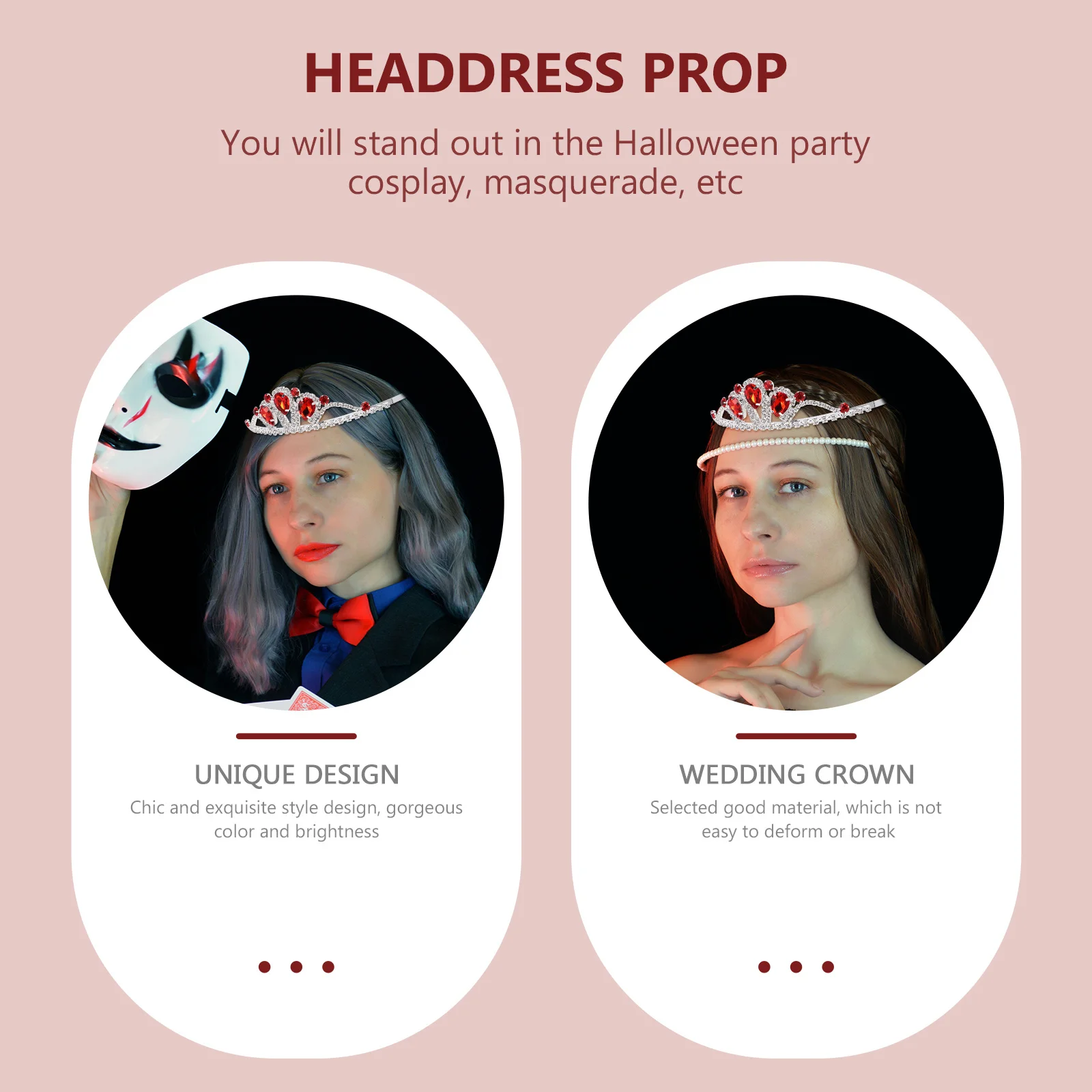 

Hair Accessories for Hochzeit Tiara Bridal Baroque Crown Headpiece Geburtstags Krone Braut Birthday