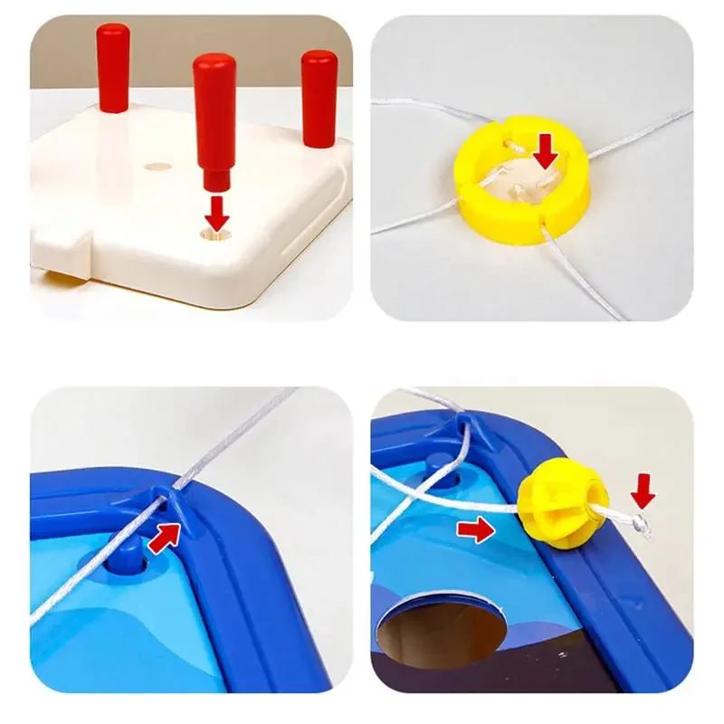 Creative Ball Pulling Game Table Toys Family Party Parent-child Interactive Multiplayer Challenge 4 Themes Board Games Table Toy