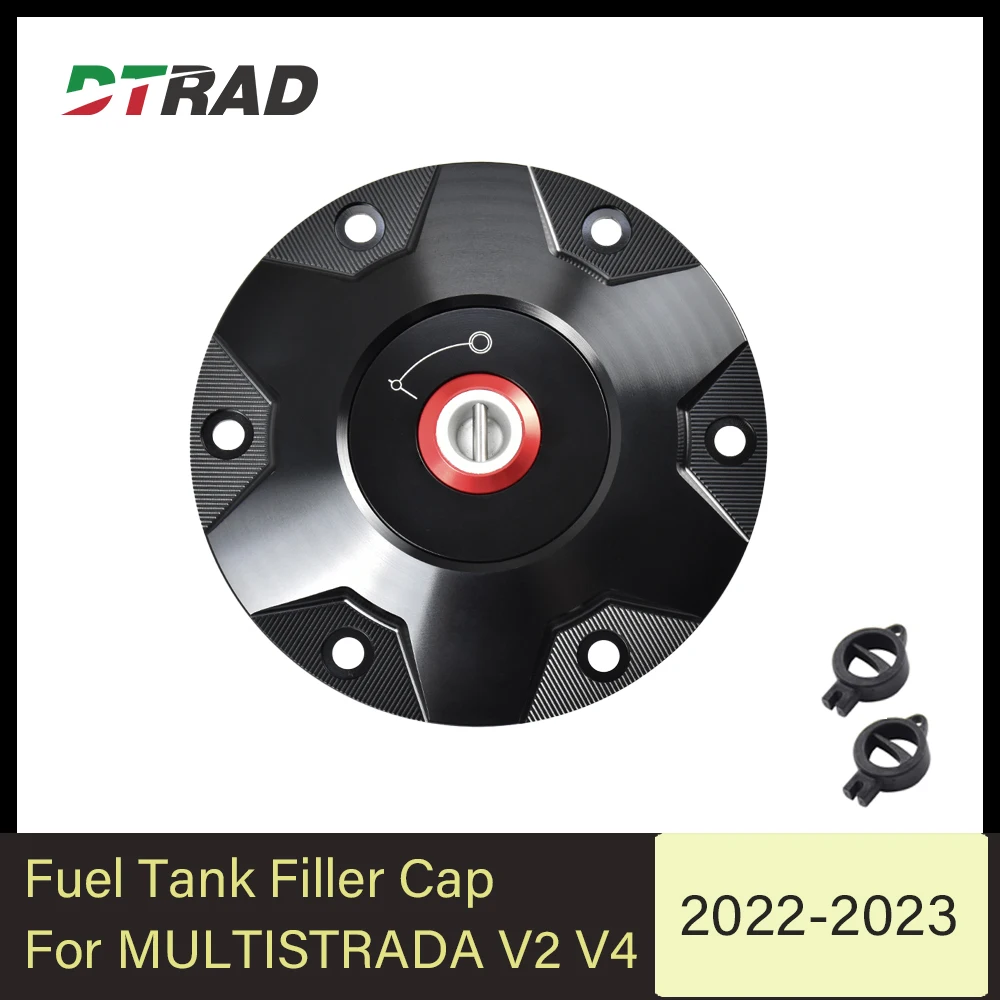 

Motorcycle Fuel Gas Tank Cap For DUCATI Multistrada V2 V4 2023 with key Airbox Cover Quick Release Oil Cover