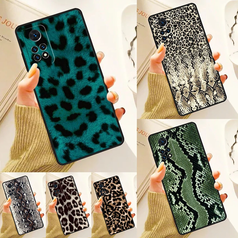 Animal Print Ombre Tiger Snake Case For Samsung Galaxy S24 Plus S23 S20 S21FE Lite S22 Ultra Note 20 S8 S9 S10 Phone Coque