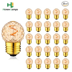 25PCS Led Bulb G40 Led Incandescent Filament Bulb E26 E27 110V 220V 1W Dimmable Vintage Decoration Pendant Lighting Lamps Bulbs