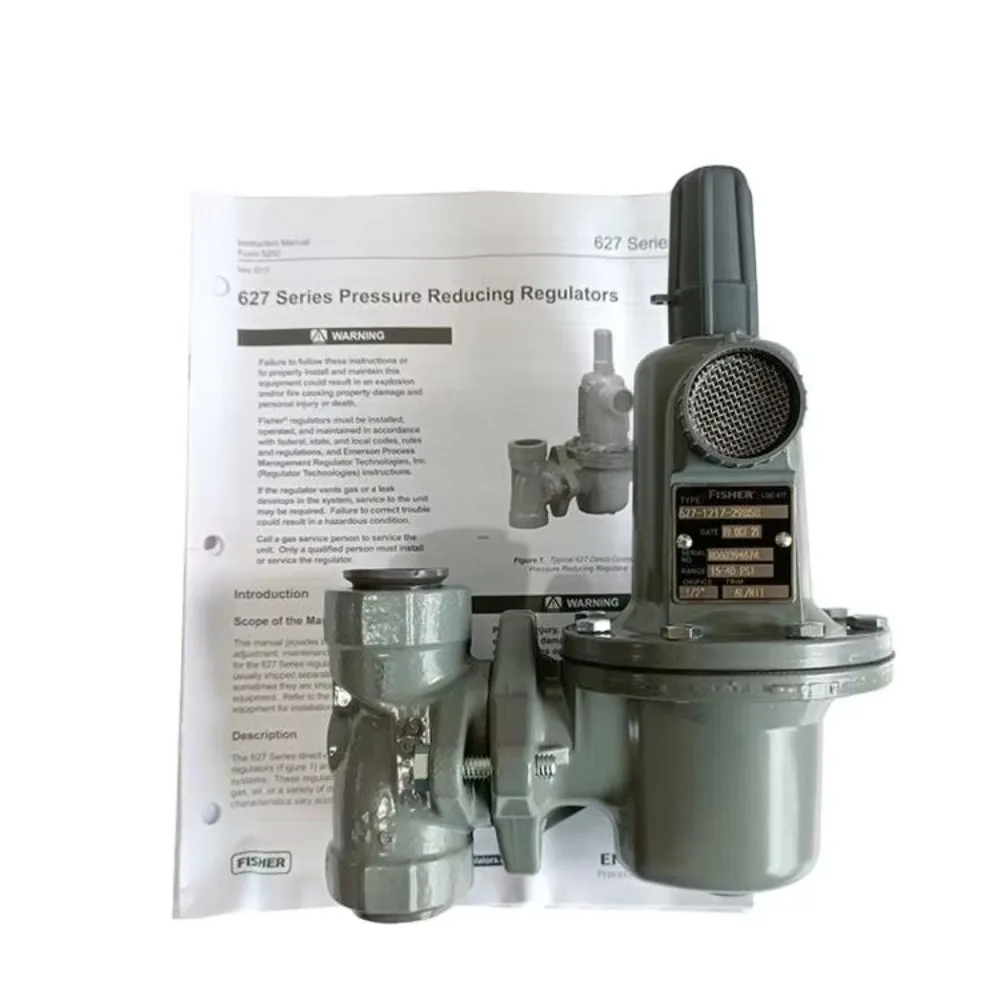 

Fisher 627 Series Industrial Regulators 627-1217-29855 627-496 Reduced Pressure Regulators