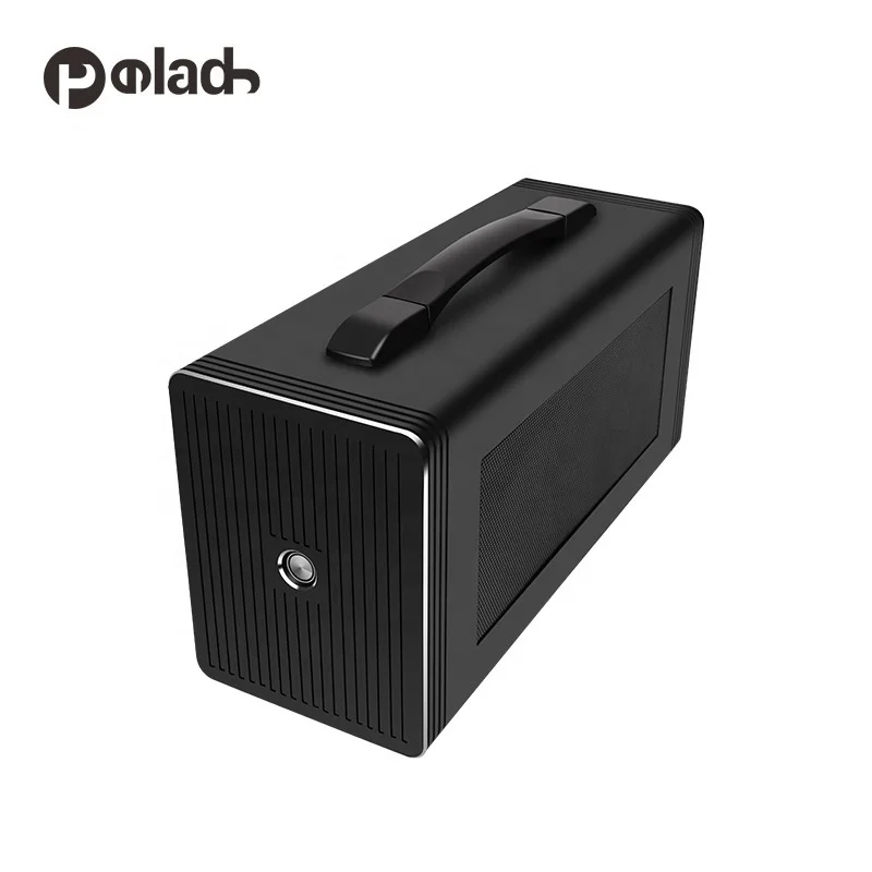 Caja GPU externa de aluminio (eGPU): compatible con computadoras portátiles Windows y MacOS Thunderbolt 3