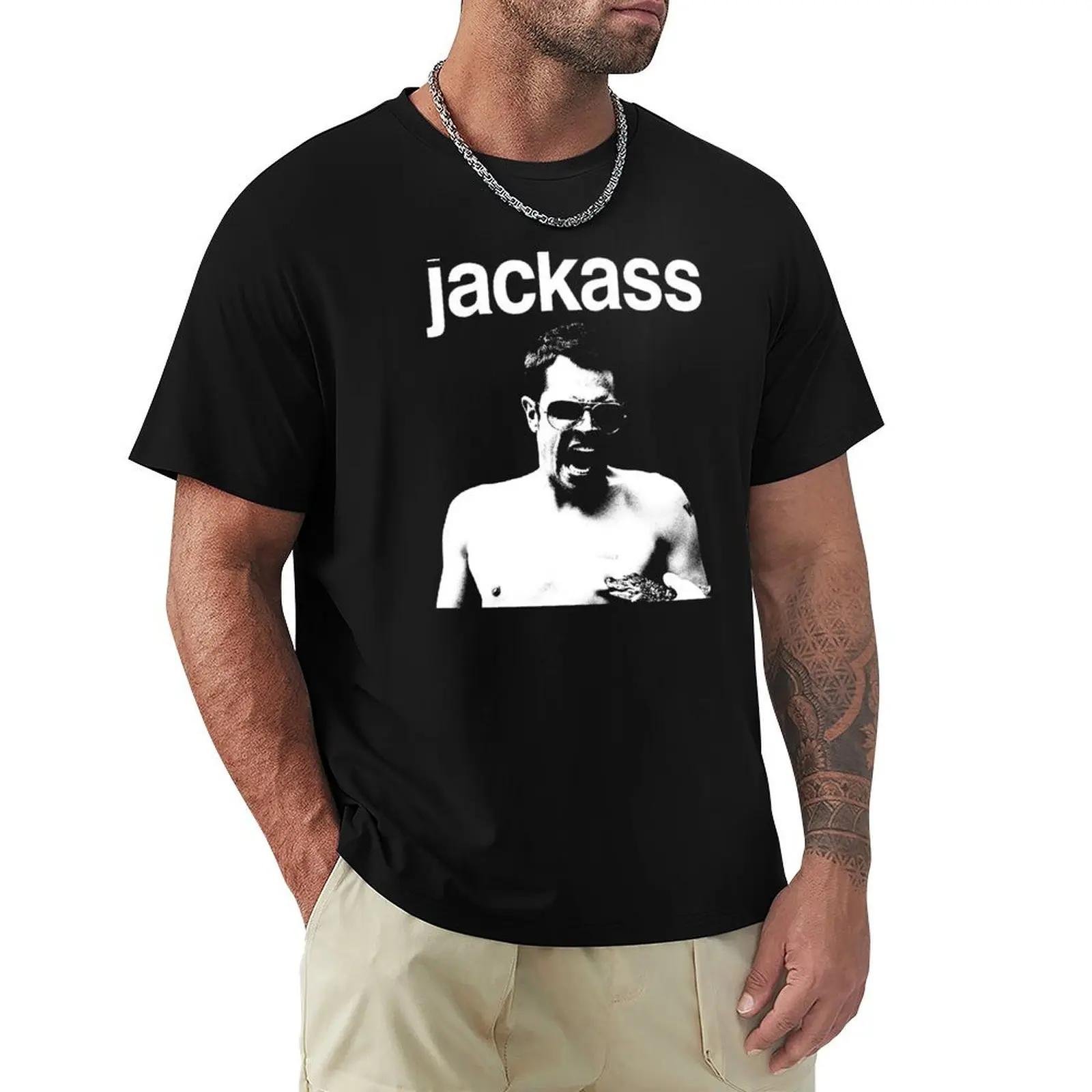 Jackass T-Shirt Casual Basic Short Sleeve T-Shirt