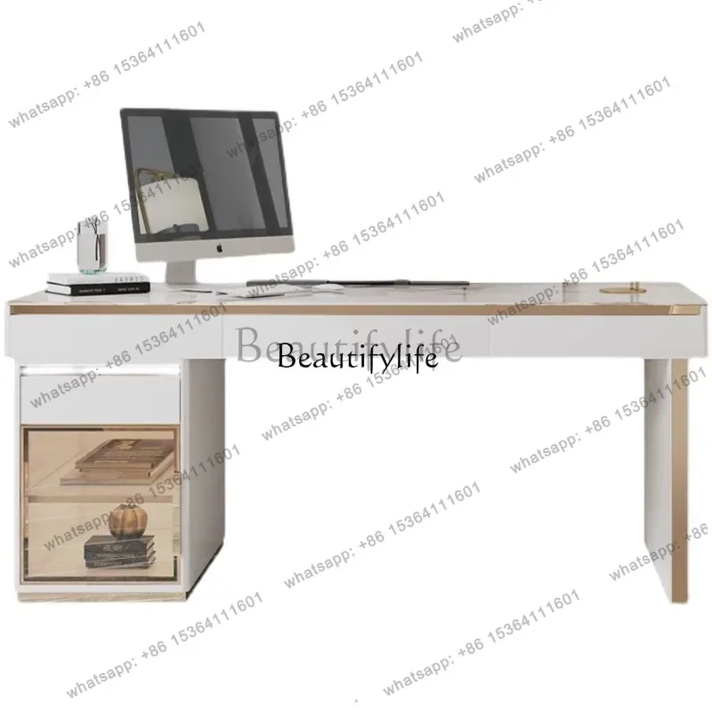 

XX59Light luxury rock slab desk Italian minimalist Nordic simple modern office desk