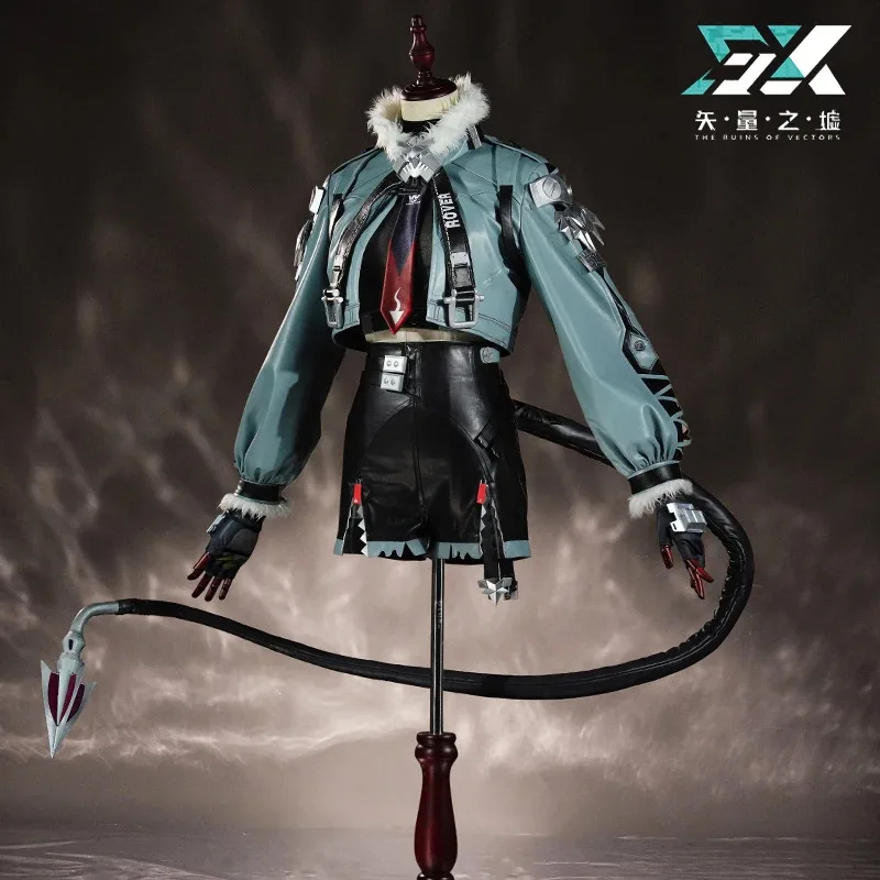 

Zenless Zone Zero Jane Doe Game Cosplay Costume Wig Uniform Jacket Tail New Eridu Halloween Party Women Girls Role Play Propsx;8