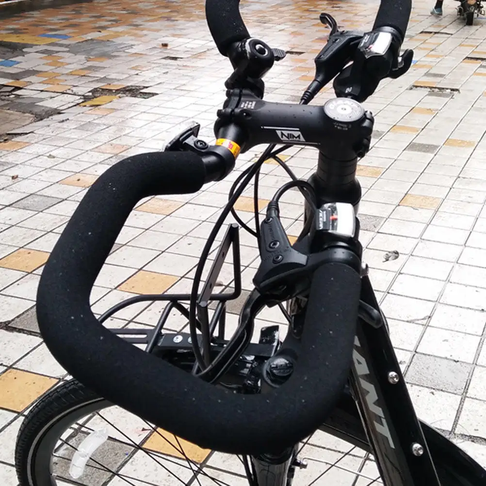 

1Pair Sponge Bike Handlebar Covers Flexible Non-Skid Comfortable Lightweight Easy Install Cuttable Grip Sleeve for Cycling