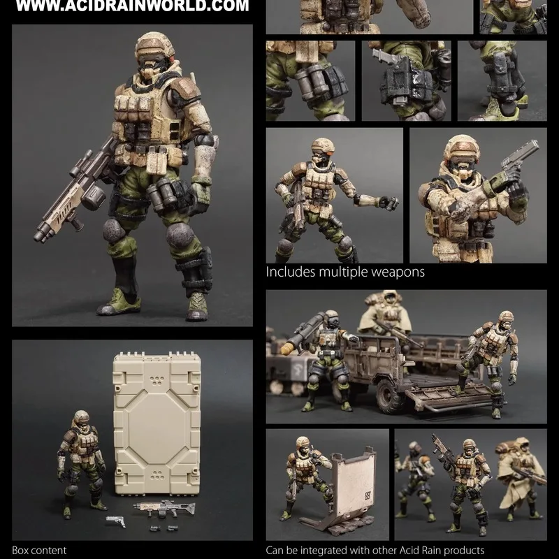 حمض حرب المطر 1/18 مقياس ذكر الجندي FAV-A29 تمارا مراسل الحرب دعوى FAV-A15 Corsac جندي مجموعة 3.75 بوصة عمل الشكل #4