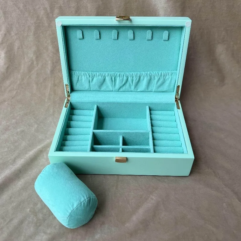 Luxury Ring Storage Box Home Necklace Organizer Case Portable Bracelet Watch Packaging Cases Colorful Jewelry Collection Boxes