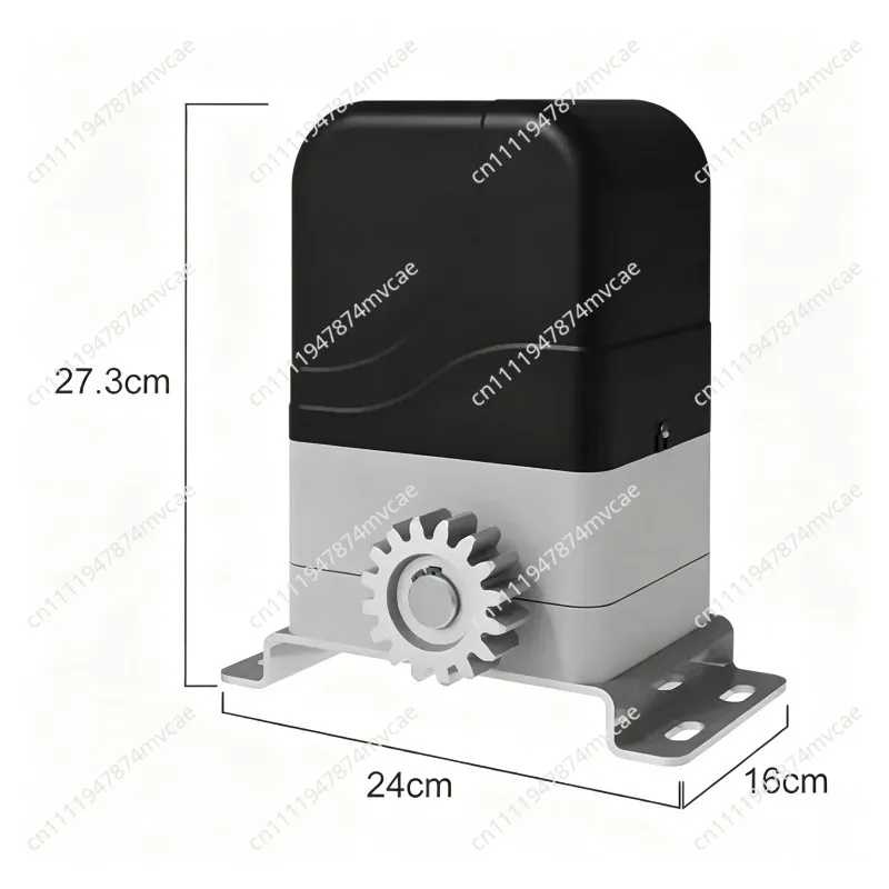 Suitable for Electric Sliding Gate Opener Motor Automatic Gate Door Operators Kit with 4m Steel Rack Infrared Sensor  Optional