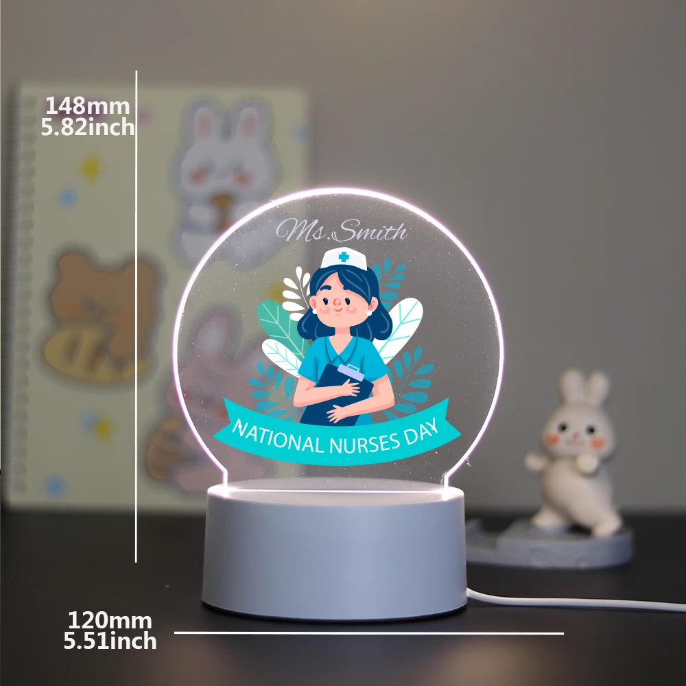 1 USB night light doctor 3D Visual Design for Home Wedding decoration bridesmaid gifts