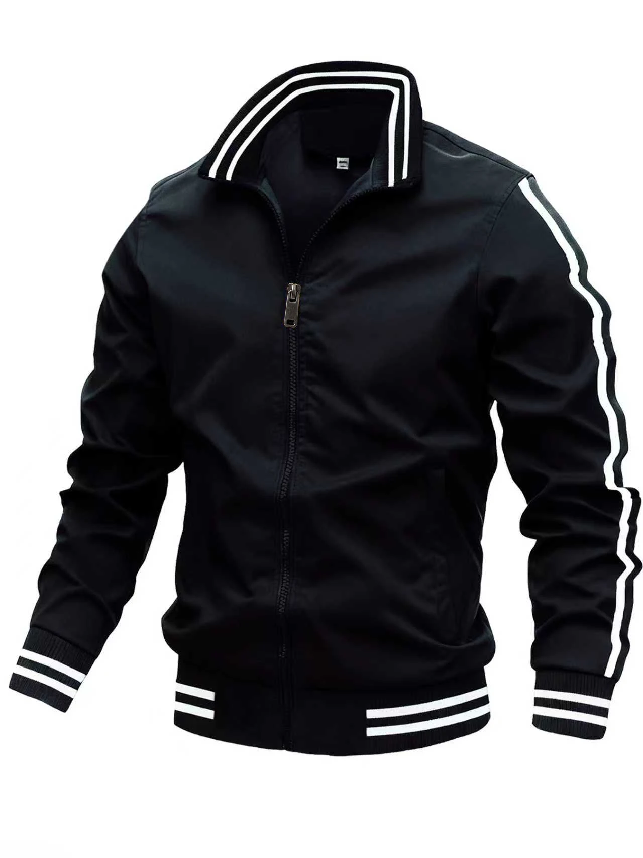 

Fashionable casual sports jacket, spring and autumn men's running streetwear men clothing denim jacket men