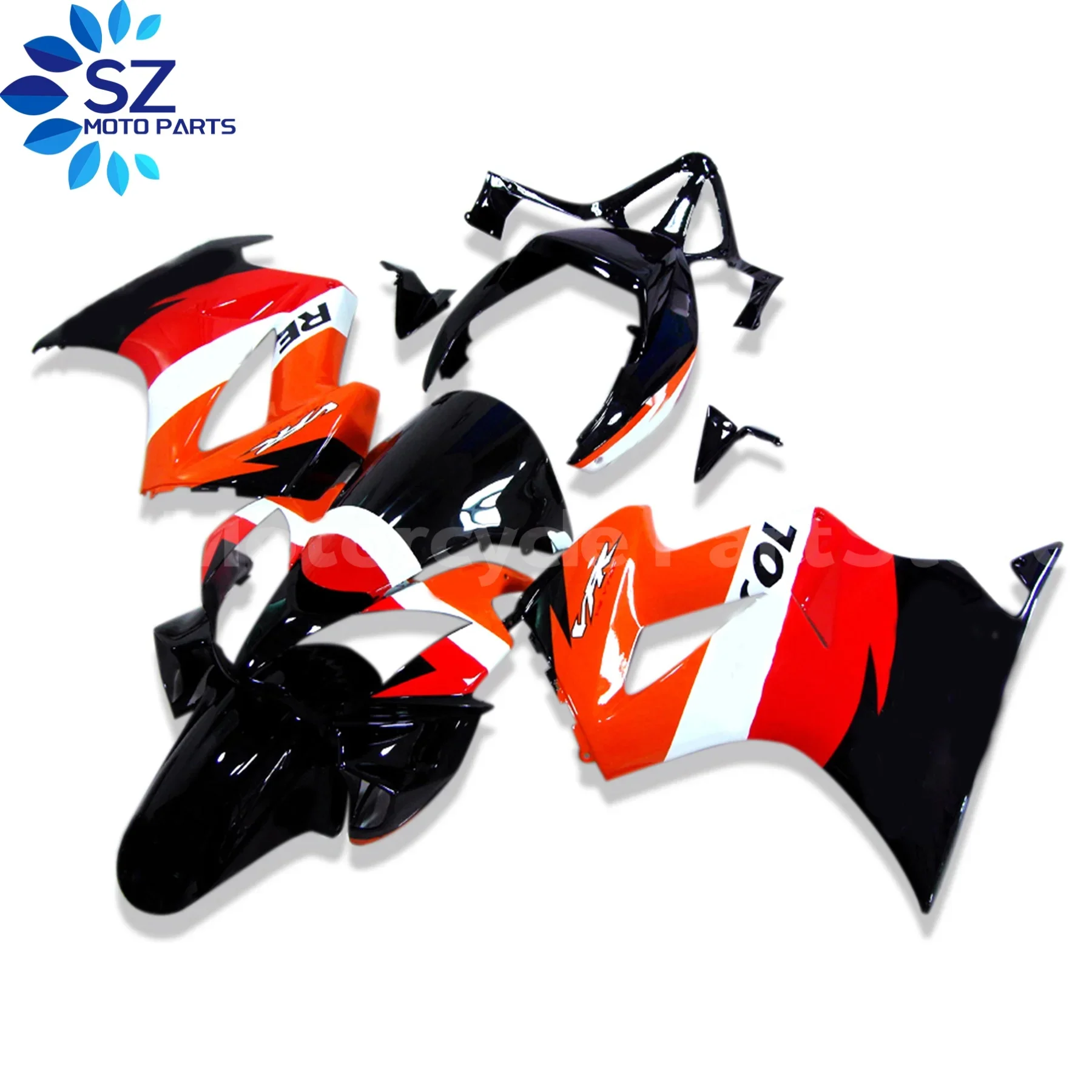 혼다 VFR800 2002 2003 2004 2005 2006 2007 2008 2009 2010 2011 2012 VFR800 02-12에 적합한 새로운 ABS 사출 페어링 키트