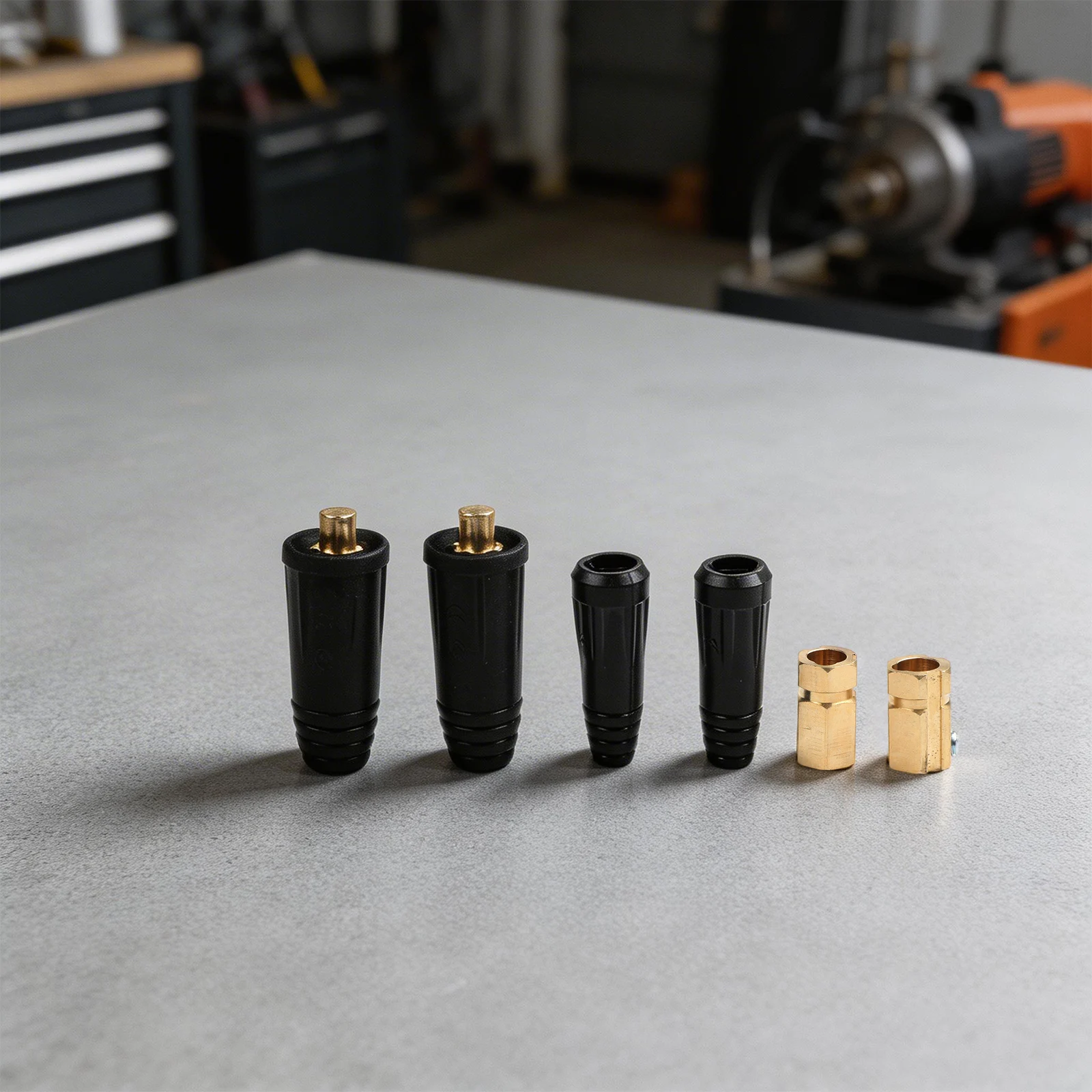 

For Metal Fabrication TIG Quick Connector Compatible With DKJ35-50 Cables Black Wide Applicability Pure Copper Contact