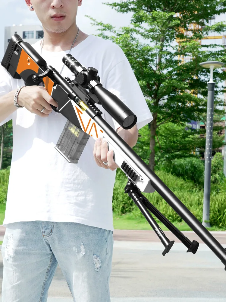 2025 New AWM Small Sniper Rifle with Manual Loading and Soft Bullet Toy Gun for Children and Boys Christmas Gifts