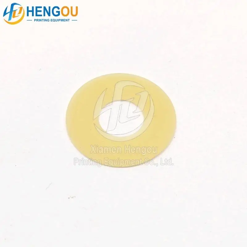 Pièces de machine d'impression offset à ventouse en caoutchouc jaune 32x13x0.8mm