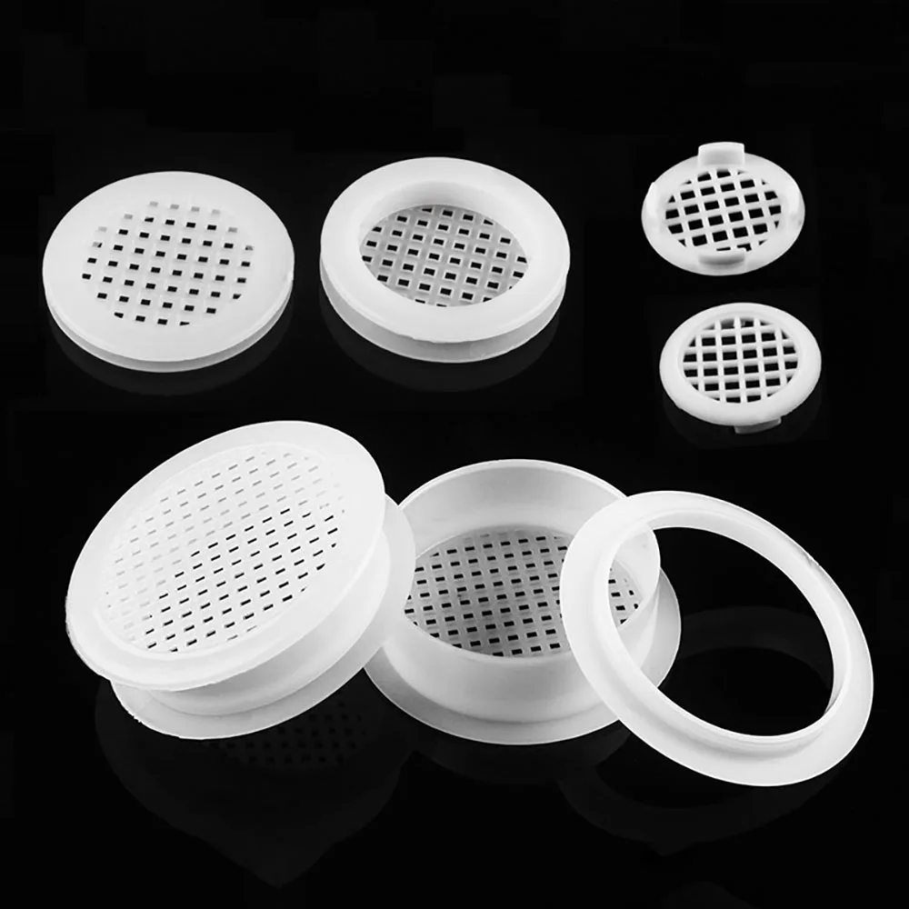 10-100Pcs 3mm-18mm Plastic Round Ventilation Cover Air Vent Louver Mesh Hole For Wardrobe Shoe Cabinet Furniture Accessories image 5