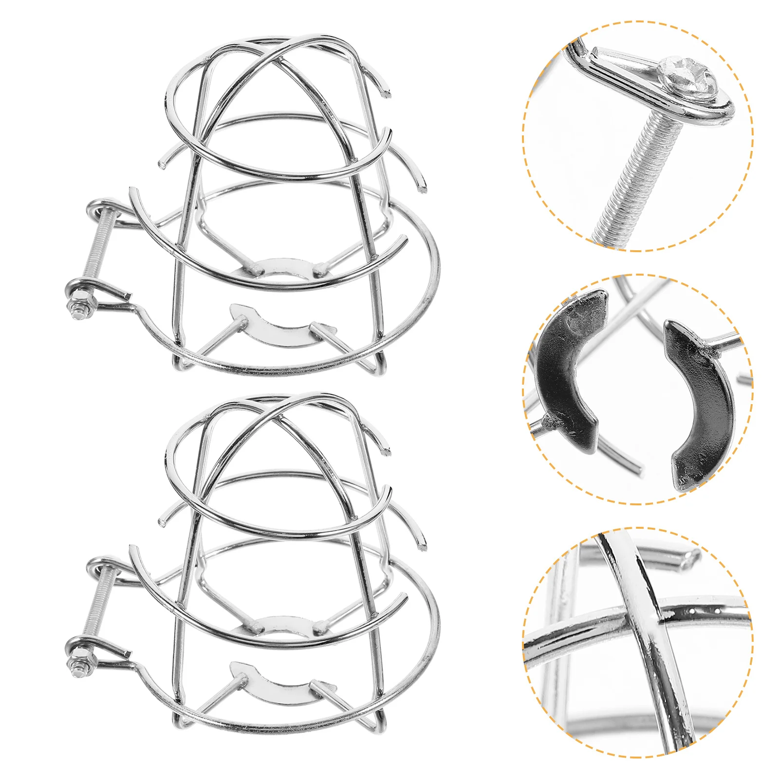 Cabezal de aspersor de hierro macizo, jaula para montaje en techo, protección anticolisión, 2 uds.