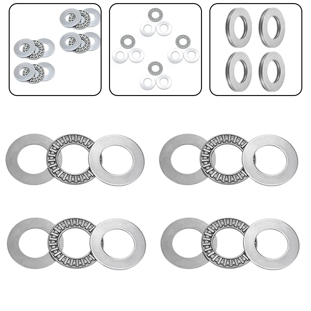 4pcs AXK2035 Thrust Needle Roller Bearings 20x35x2mm With AS2035 Washers Miniature Thrust Needle Roller Bearings