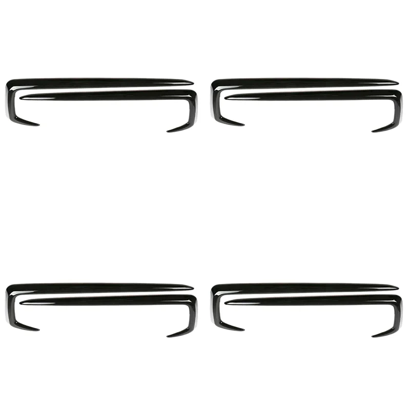 

A48P-8Pcs глянцевый черный внешний передний противотуманный фонарь, накладка на фару, подходит для Honda Civic 2019-2020