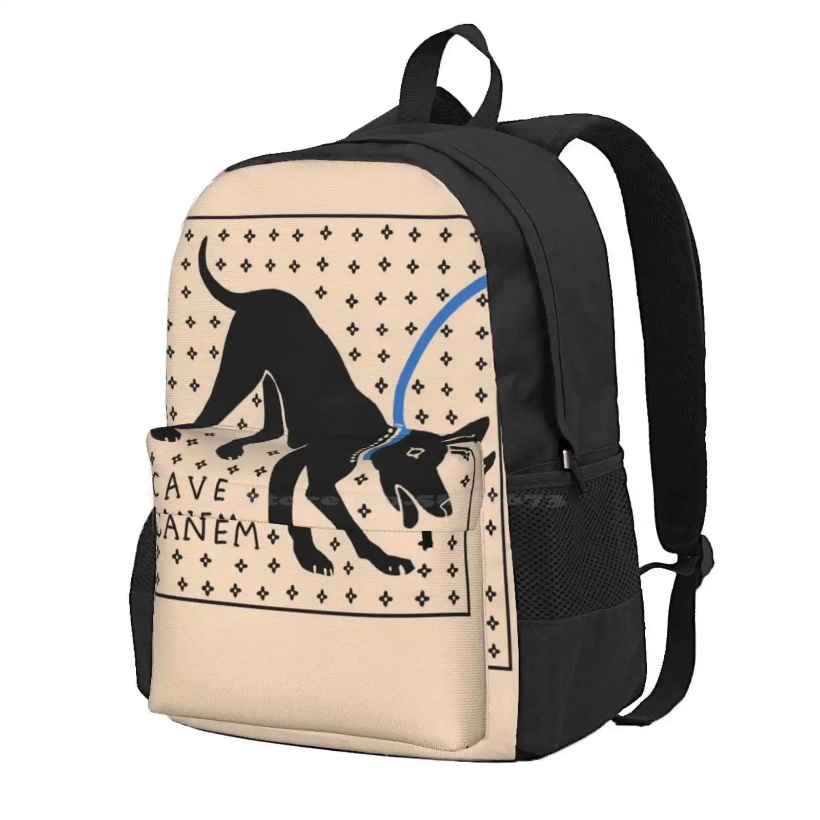 Cave Canem Hot Sale Schoolbag Backpack Fashion Bags Cave Canem Dog Latin Roman Mosaic Ancient History Archaeology Ancient Flaroh