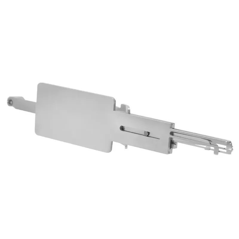 

Locksmith Supplies 2 In1 SS303 Lock Pick Tool Residential Lock Cylinder Open Reader Key Decoder for Cinnamon Garden
