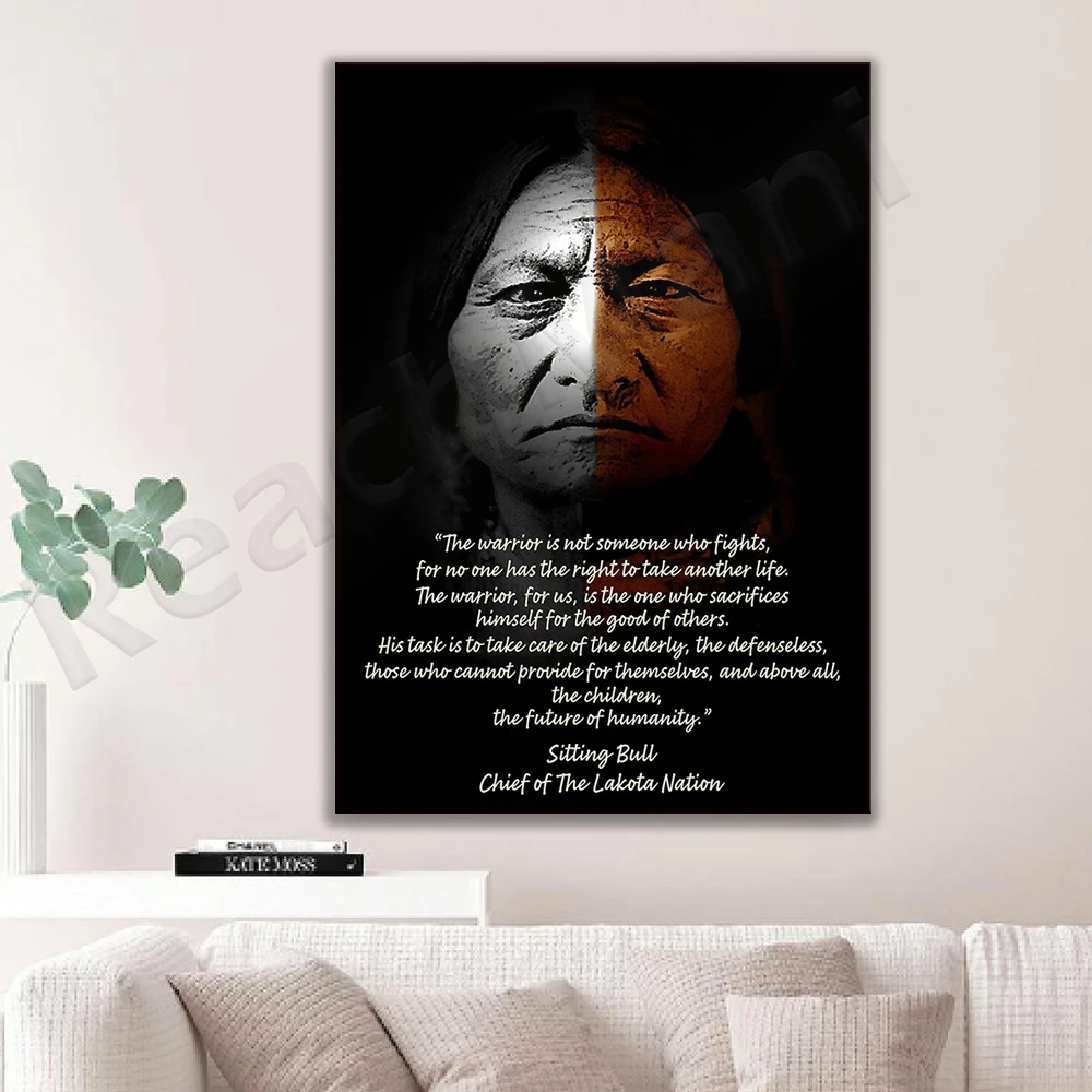 Native American Lineage Poster Lakota Chiefs Poster Home Living Decor Poster Canvas Print