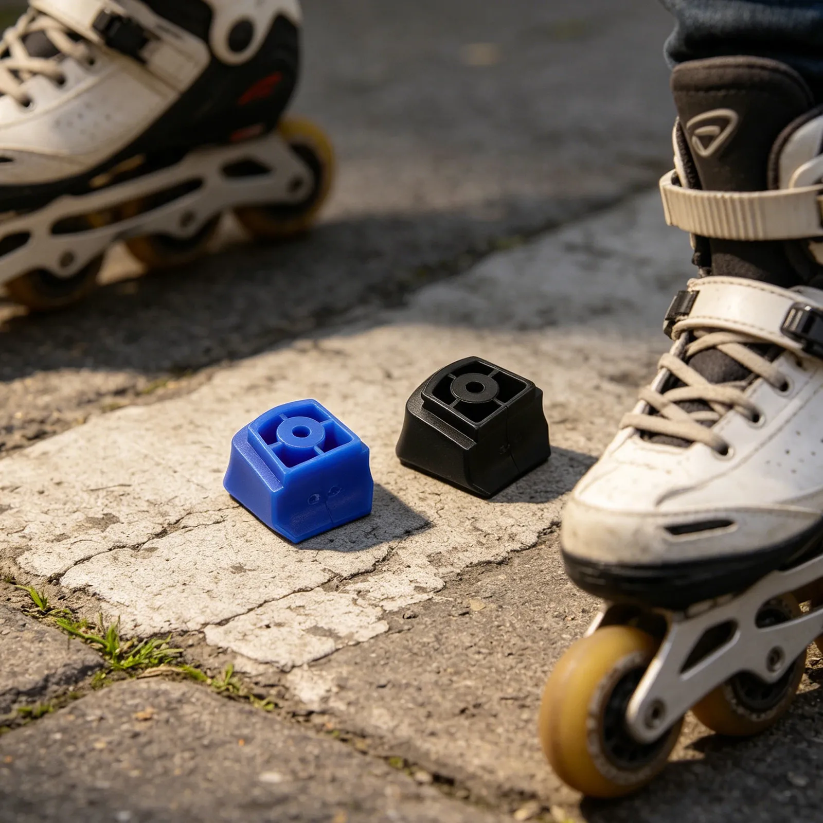 4Pcs Roller Skate Brake Block Replacement Non-Slip Rubber Toe Stopper Safety Spare Parts Skating Brake
