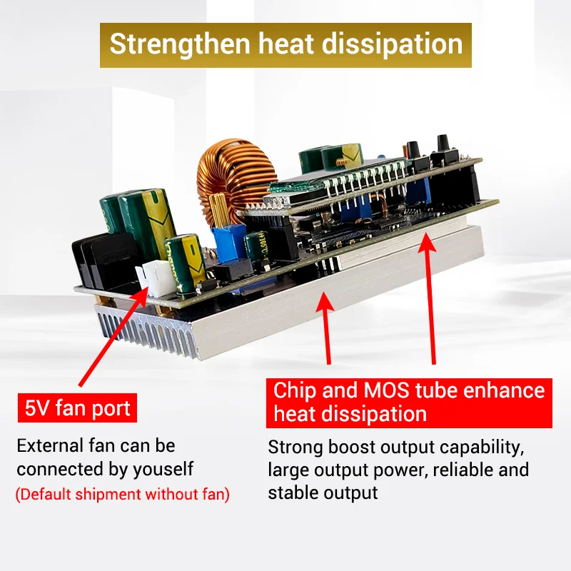 300W DC 7V-80V to DC1.4V-79V 20A Power Boost/Buck Power Supply Module Solar MPPT