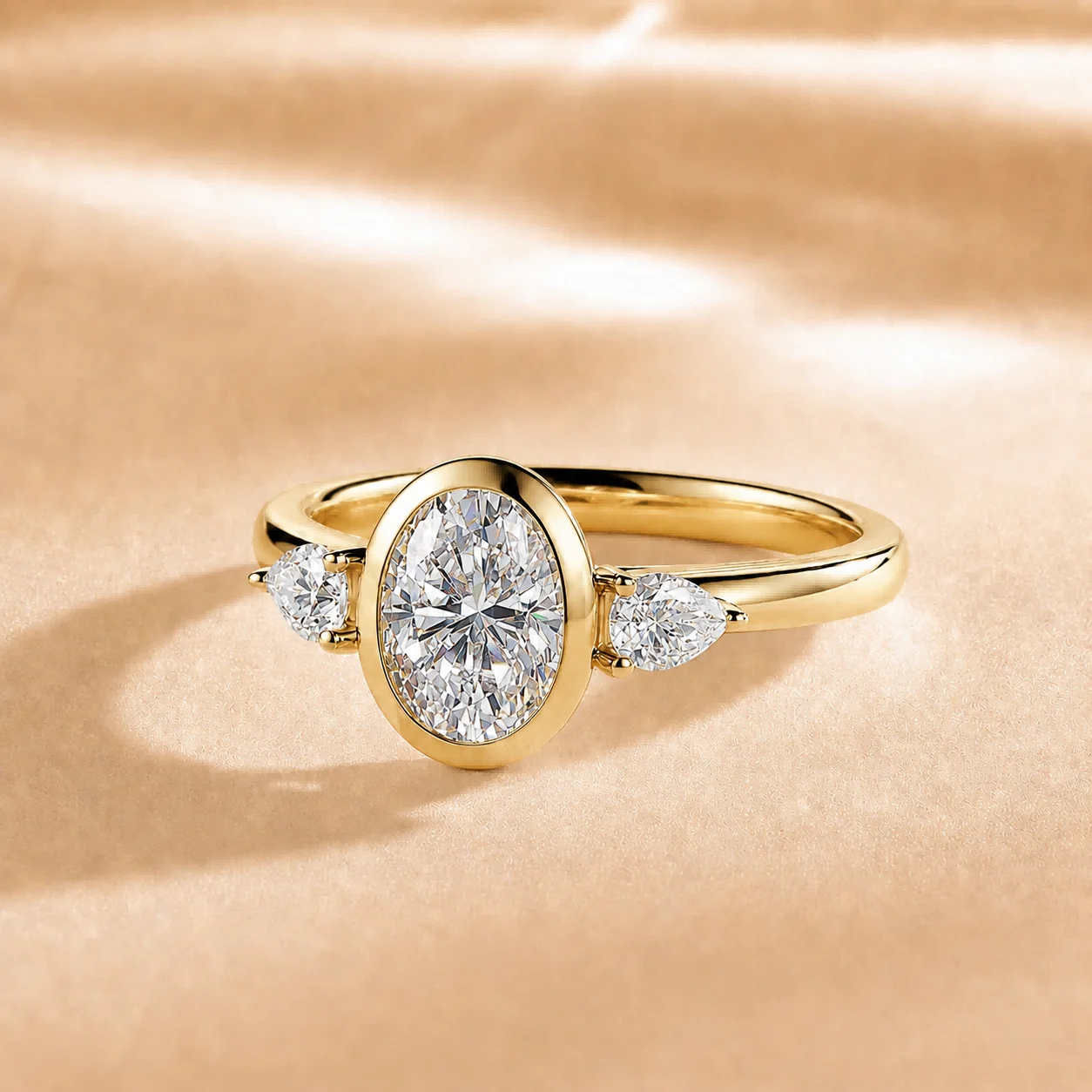 

Custom Lab Grown Diamond Wedding Ring 9K 14K Gold 0.5ct to 3ct VVS1 D Color Engagement Promise Anniversary Ring for Women