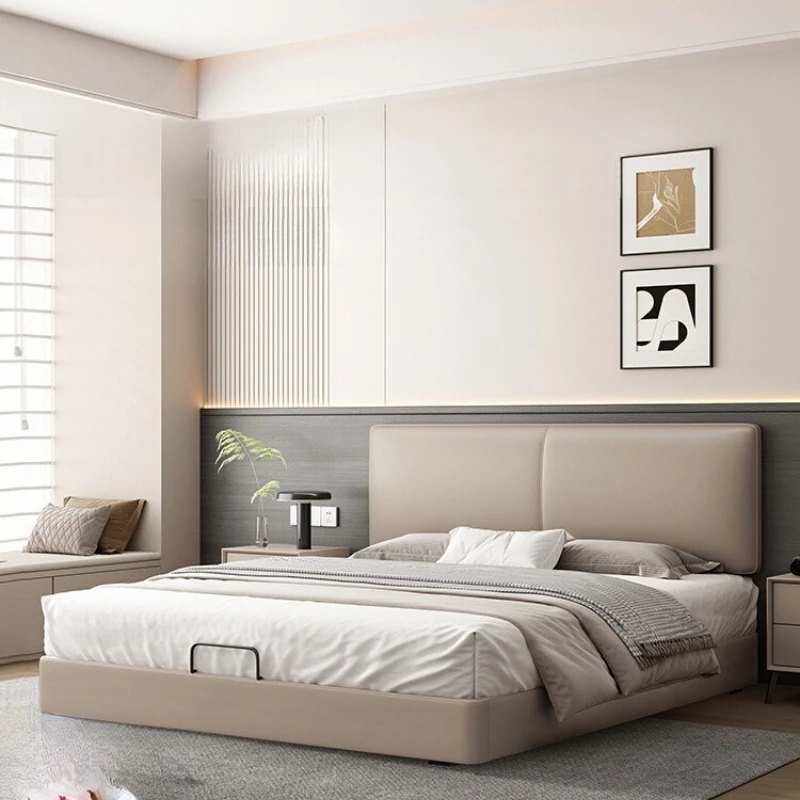 American Cheapest Double Bed Metal Modern Cheap Medium Double Bed Simple Advanced Muebles Para El Hogar Bedroom Furniture