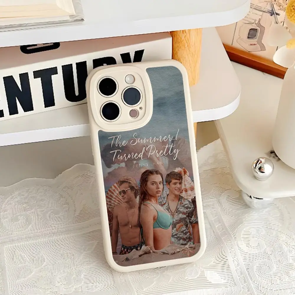 The Summer I Turned Pretty Phone Case For Iphone 15 14 12 13 Pro Max 11 Mini X Xr Xs 7 8 Puls Lambskin Silicone Cover